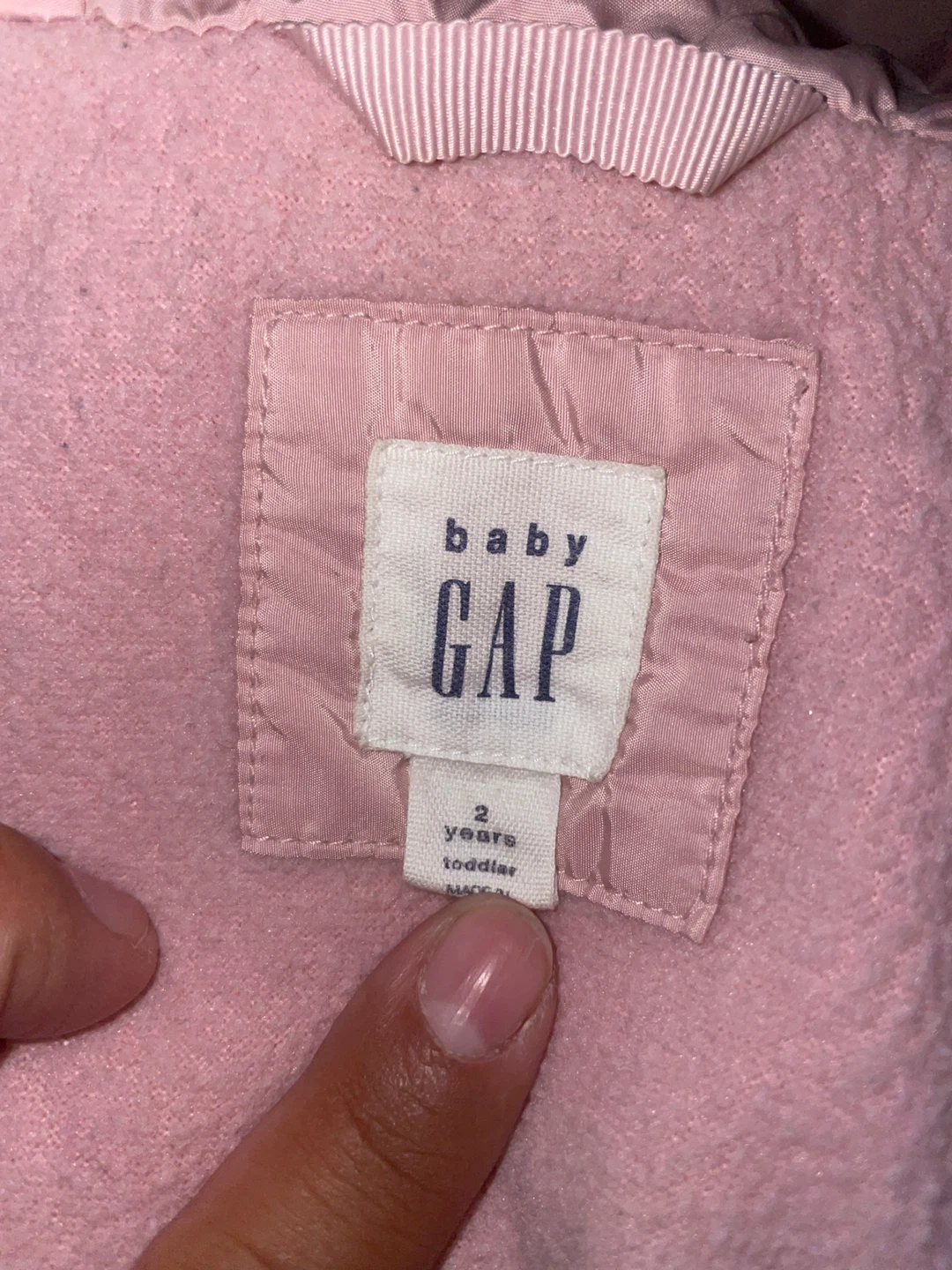 Baby Gap Pink Puffer Jacket - Size 2 Toddler - photo 4