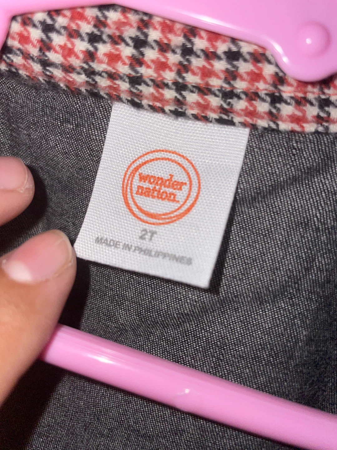 Wonder Nation Girls' Gray Denim Top - Size 2T - photo 4