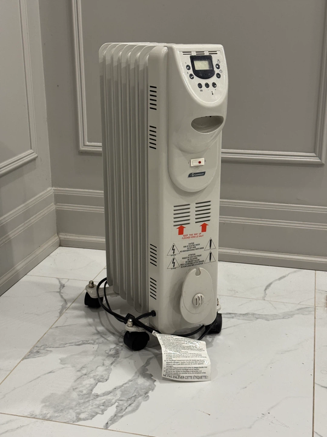 Portable eclectic radiator heater