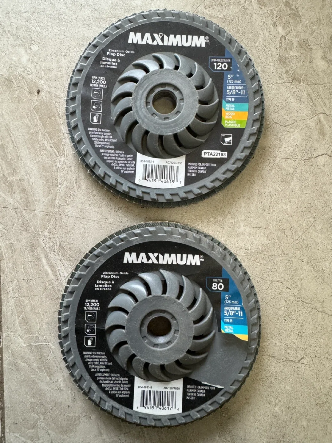 Maximum Grinding Disc (Set of 2) 120 & 80 Grit thumbnail