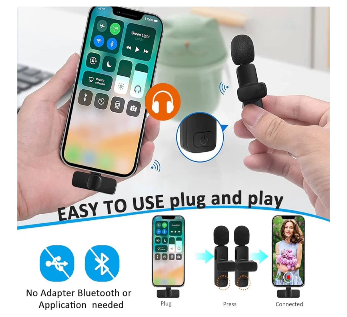 Wireless Lavalier Microphone for iPhone/iPad - photo 5