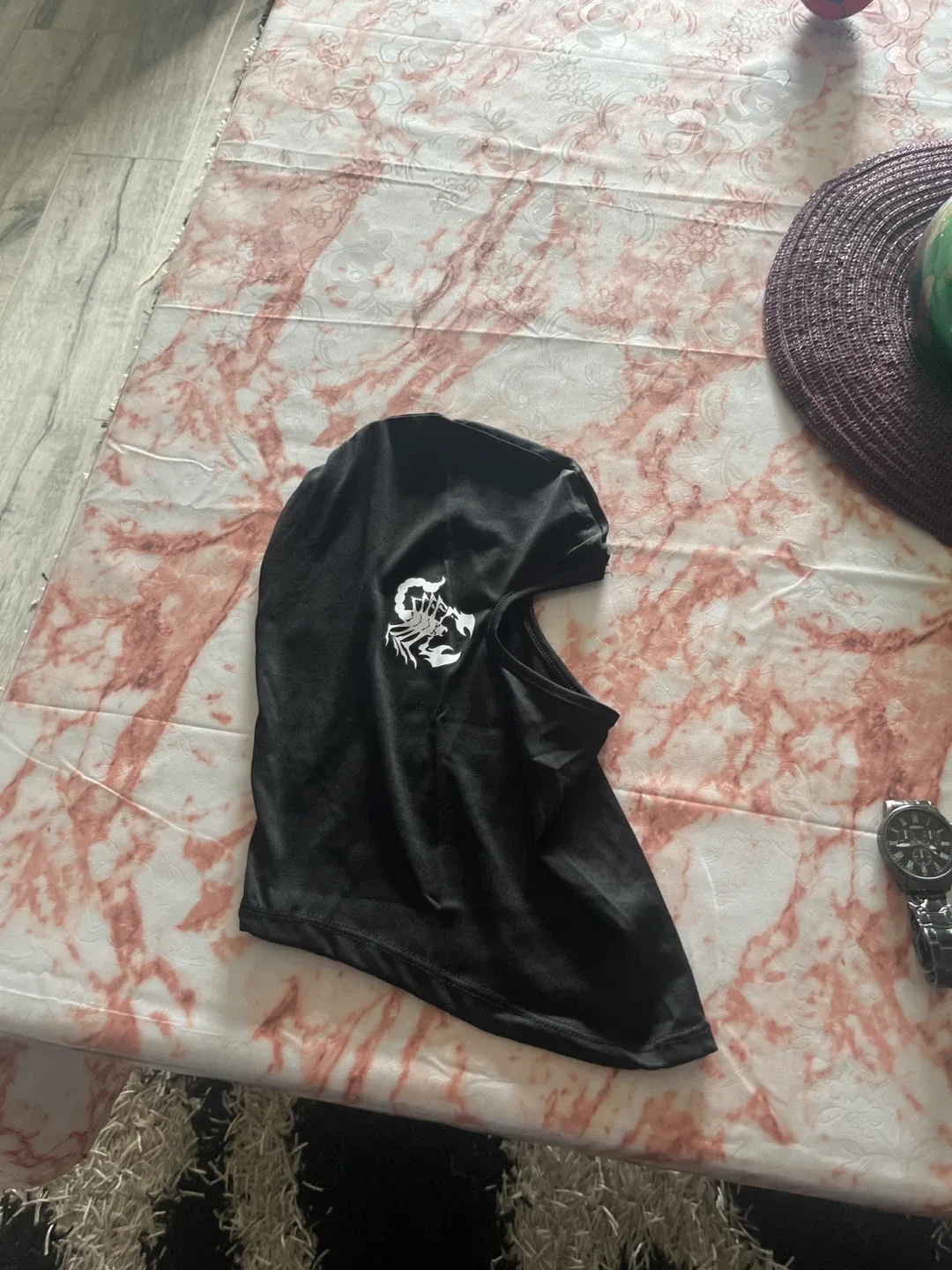 Black Balaclava with Scorpion Design