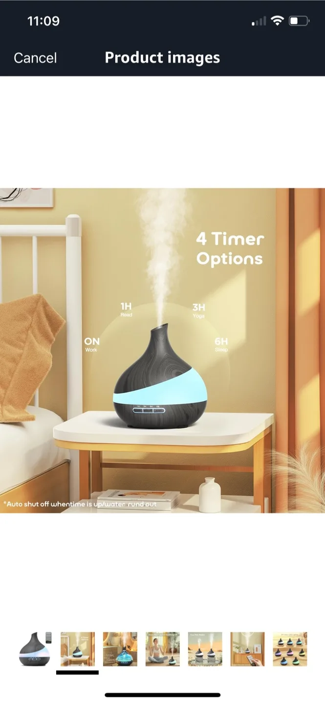 500ML Aroma Essential Oil Diffuser image indicator(2)