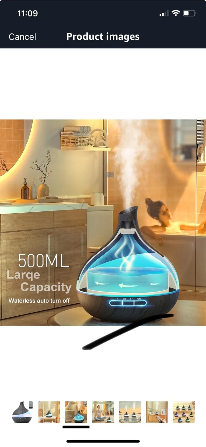 500ML Aroma Essential Oil Diffuser image indicator(3)