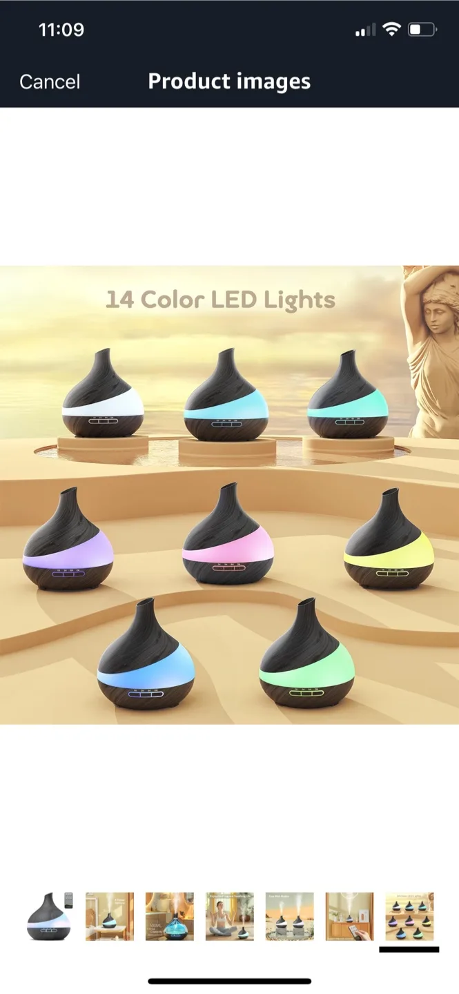 500ML Aroma Essential Oil Diffuser image indicator(7)