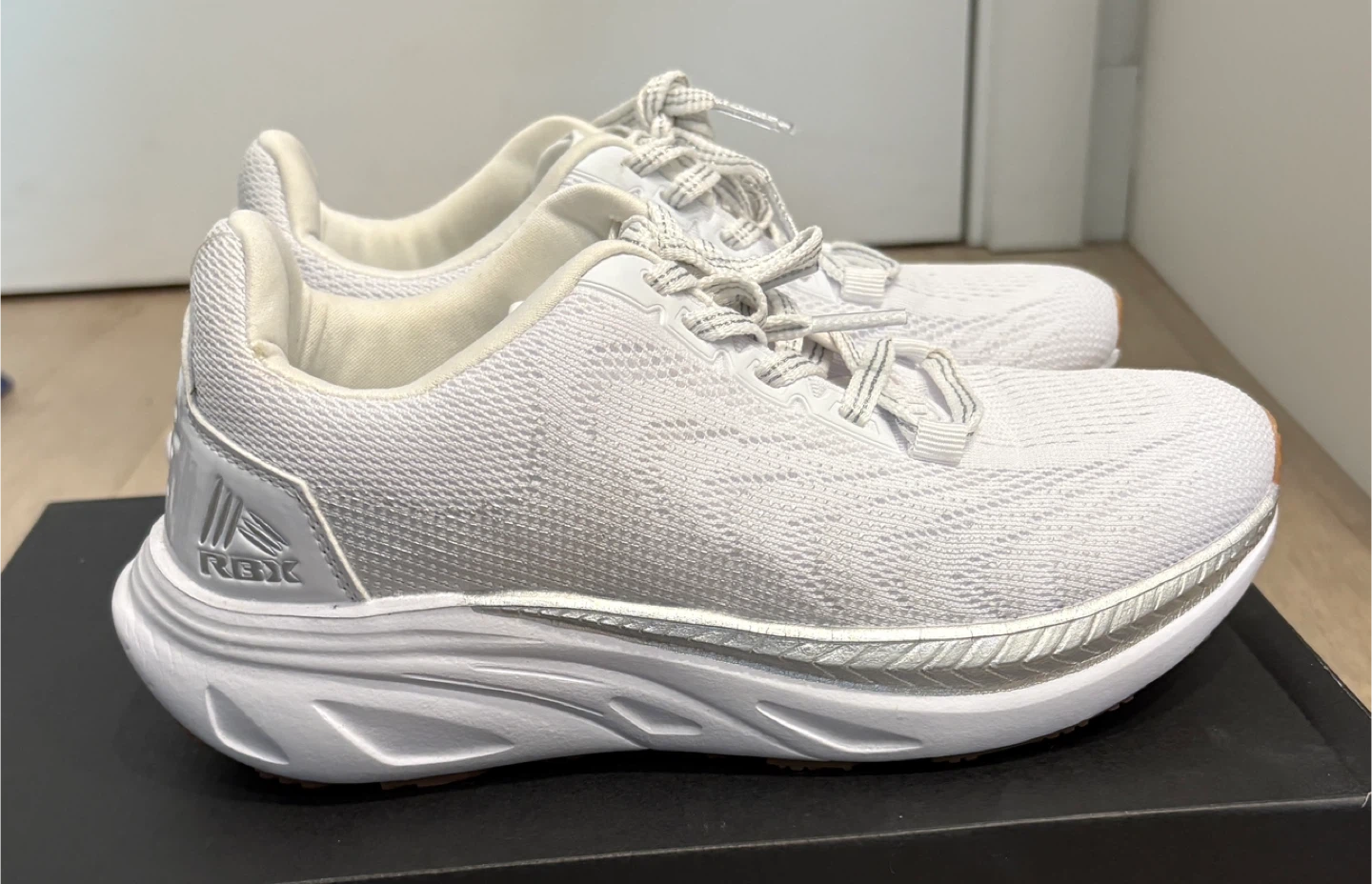 RBX White Running Shoes! Almost New! - photo 2