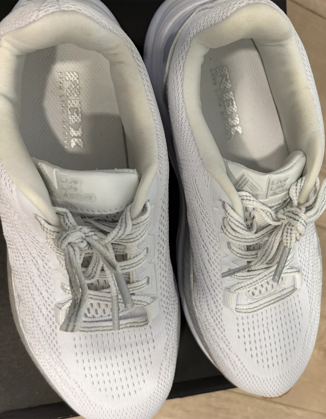 RBX White Running Shoes! Almost New! - photo 5