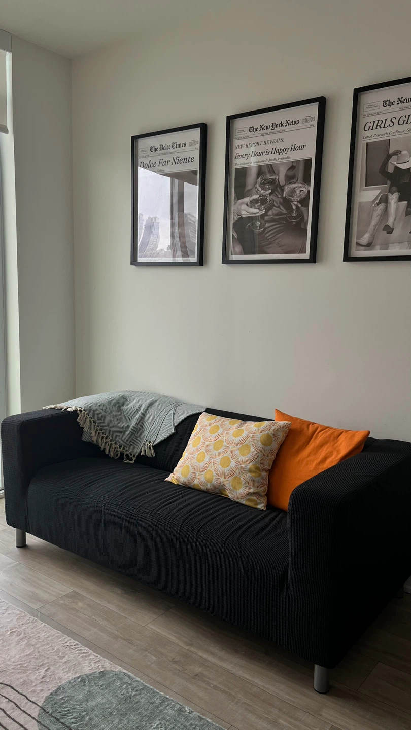 Black Sofa IKEA