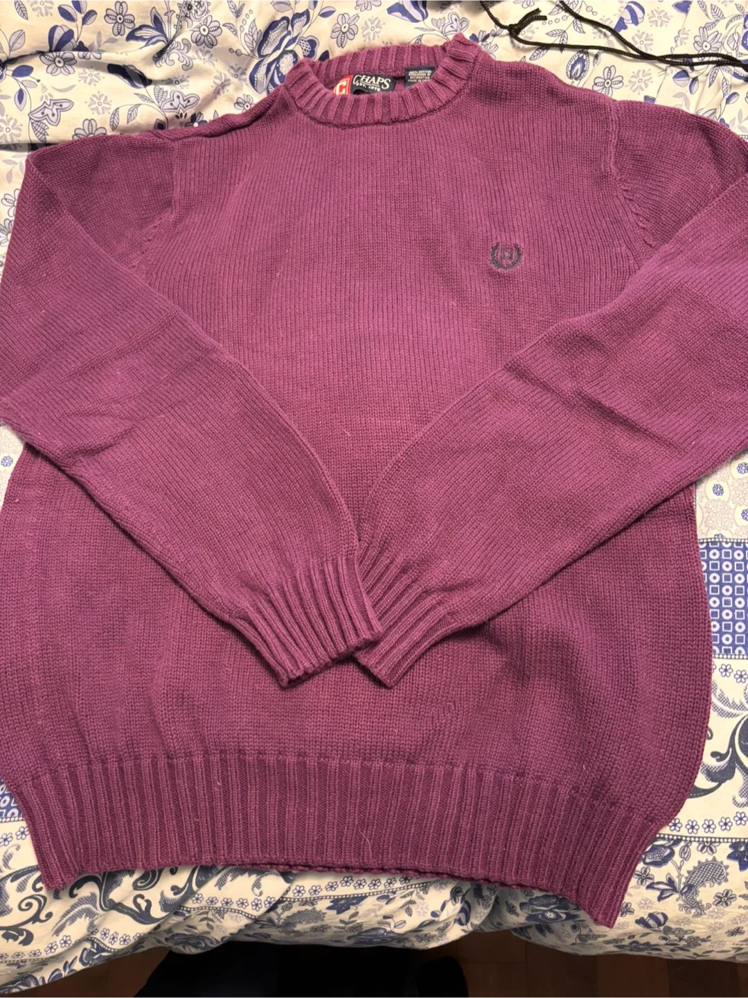 Chaps Purple Sweater - Size M
