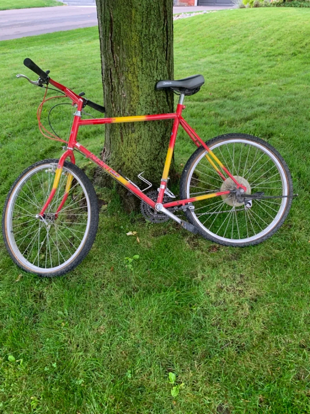 Nishiki Expedition Mountain Bike - Red & Yellow thumbnail