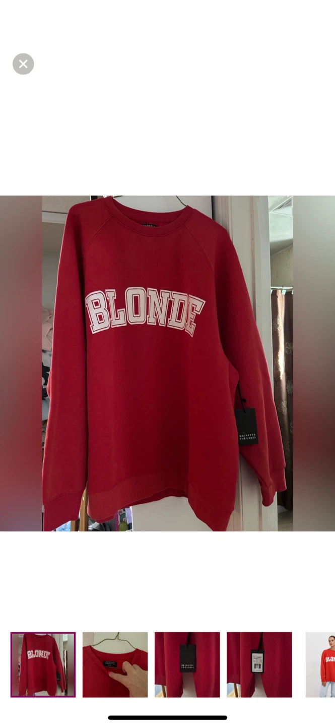 🥕BNWT BRUNETTE THE LABEL BLONDE SWEATER