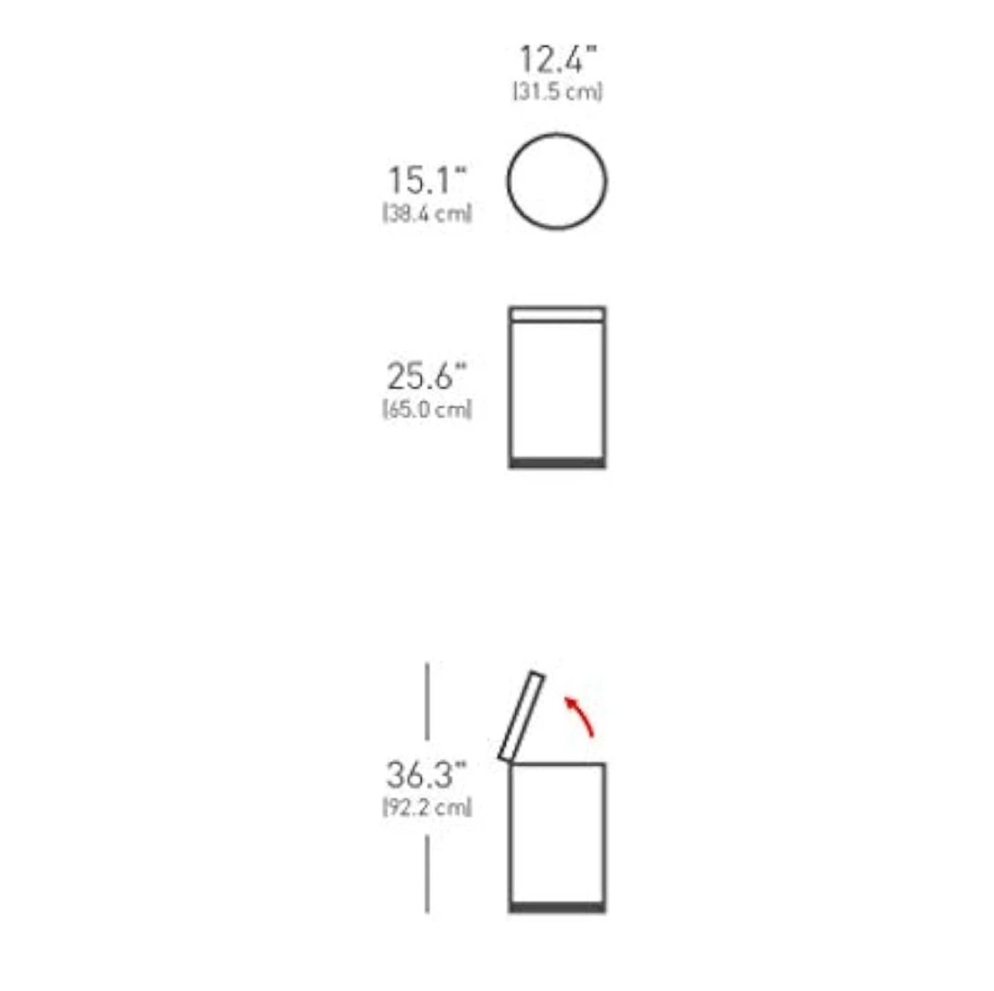 simplehuman Stainless Steel Trash Can - photo 5