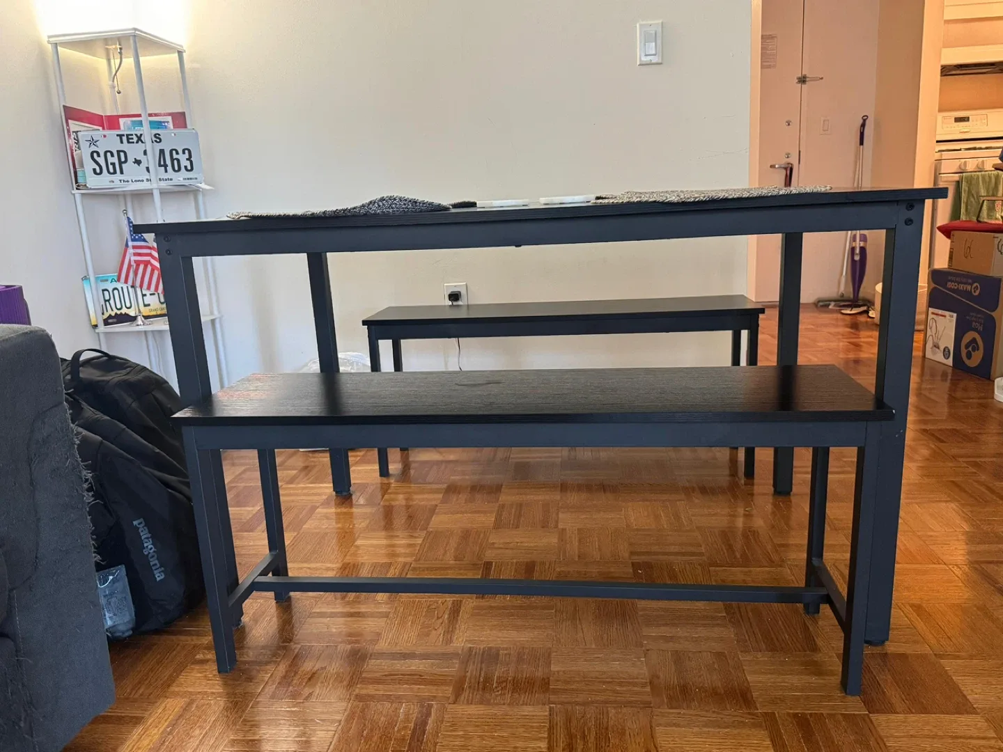 Black Dining Table with Benches image indicator(2)