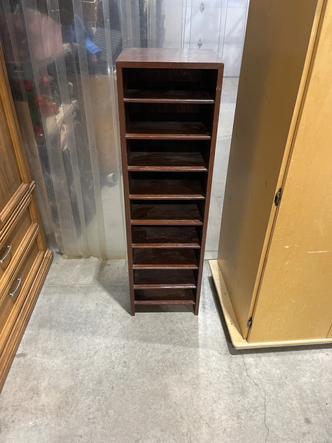 Brown Wooden Shelf Unit thumbnail