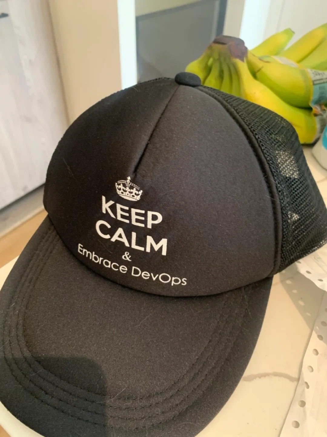 Keep Calm & Embrace DevOps Black Cap thumbnail
