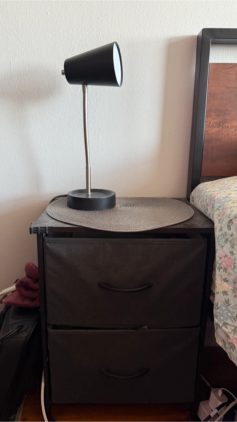 🥕Black Bedside Table