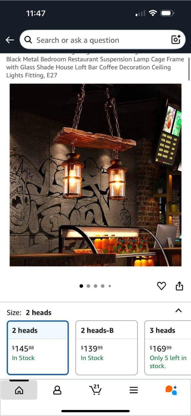 Wood Retro Pendant Lighting – Vintage Industrial Chandelier - photo 4