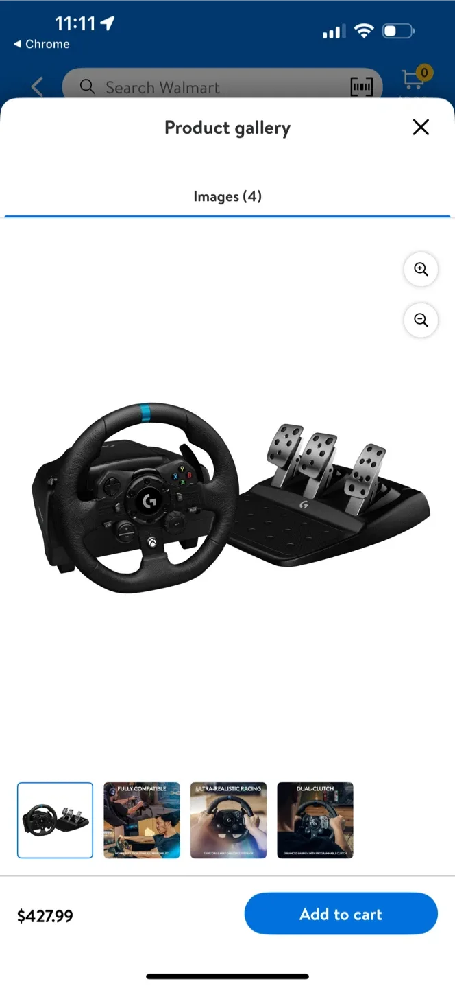 Logitech G923 Racing Wheel & Pedals - PlayStation/PC