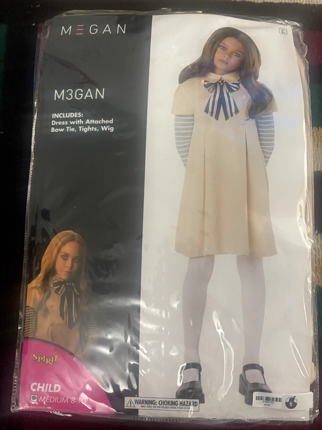 M3GAN Child Costume - Size Medium (8-10)