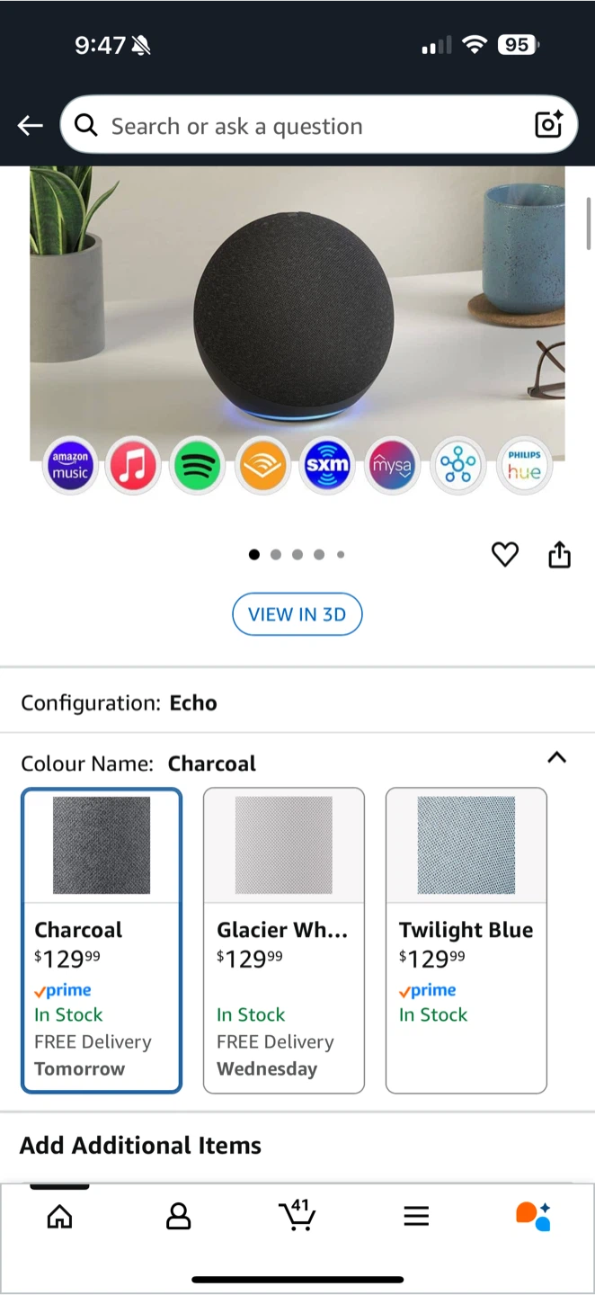 New Amazon Echo Dot (5th Gen) Charcoal - photo 3