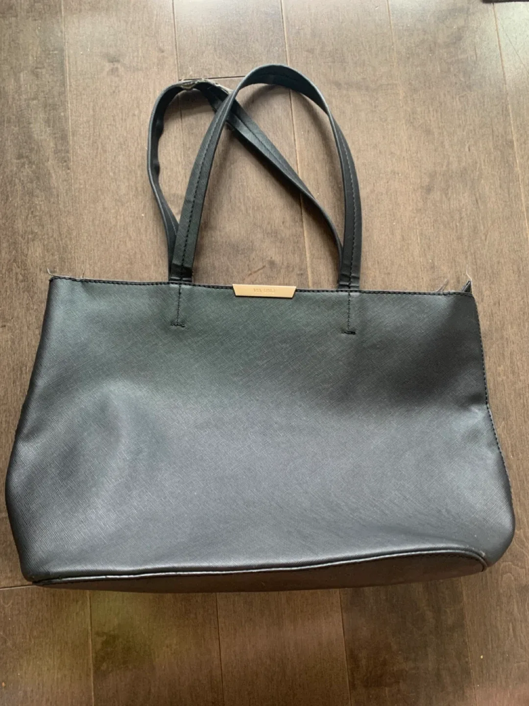 Via Uno Black Tote Bag thumbnail