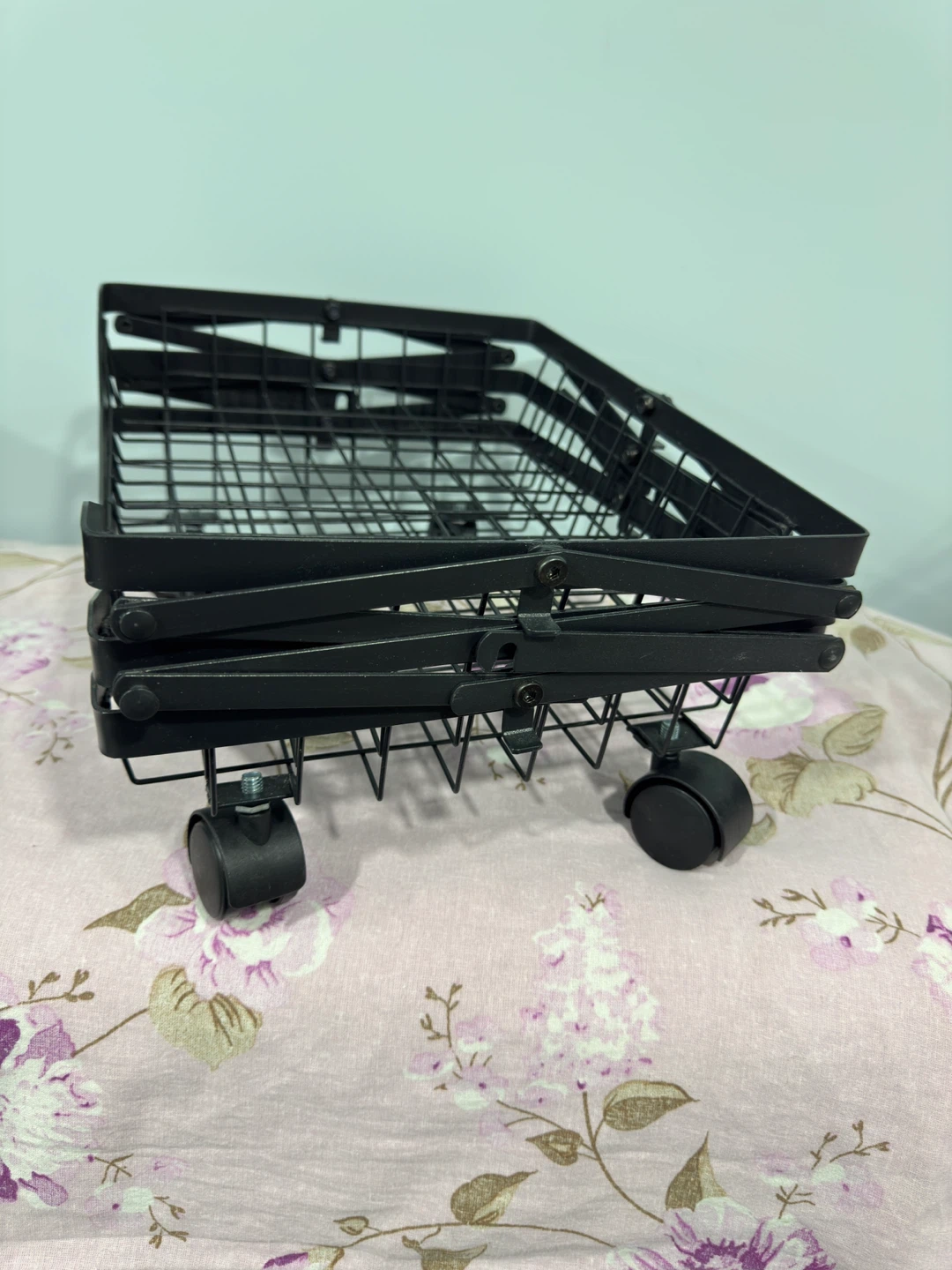 Black Rolling Storage Cart