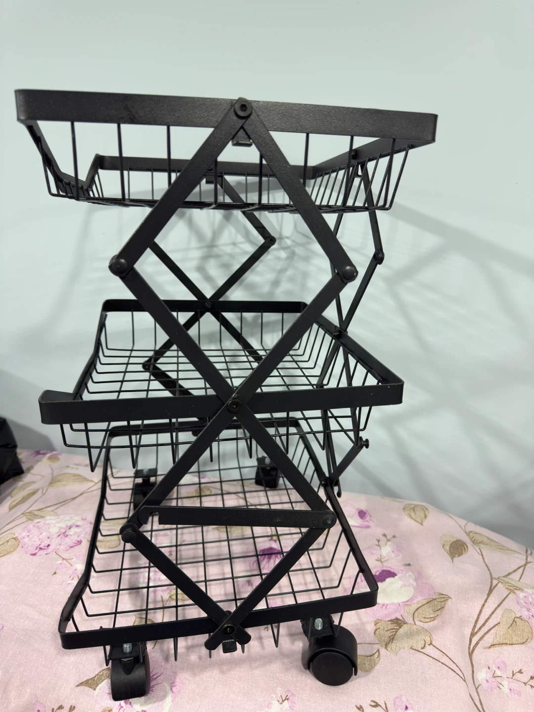 Black Rolling Storage Cart - photo 2