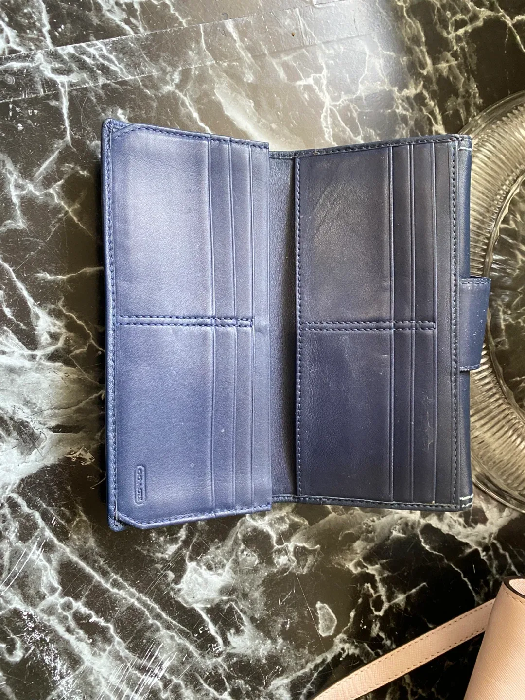 Coach Blue Leather Wallet image indicator(4)