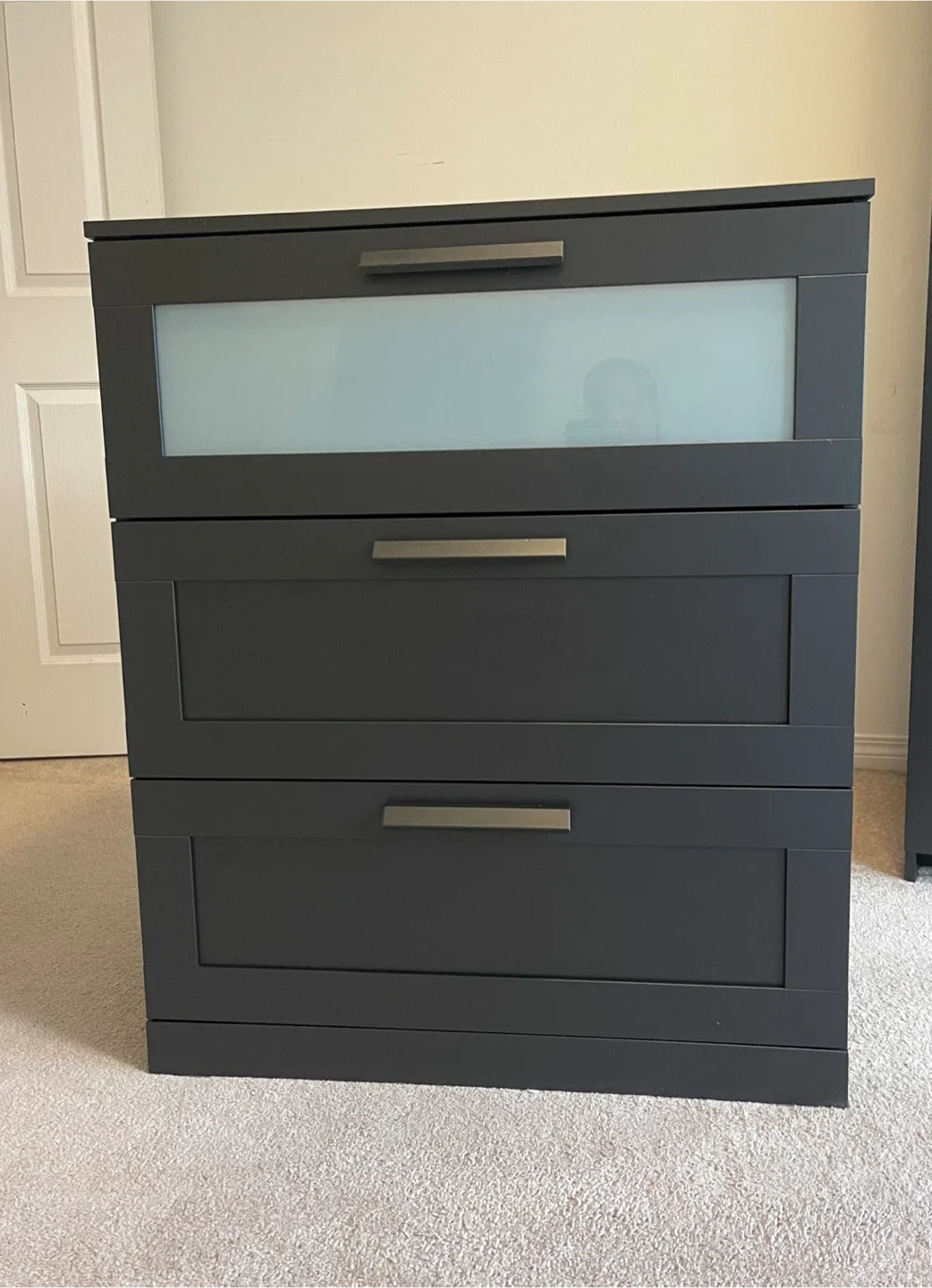 3 Chest Drawers Black