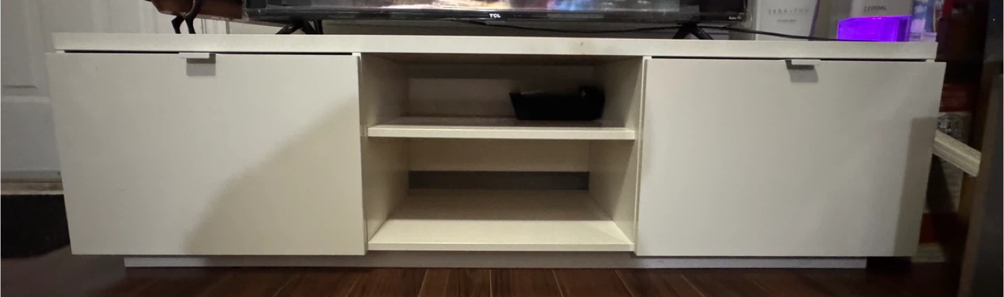 IKEA BYAS TV Stand - White