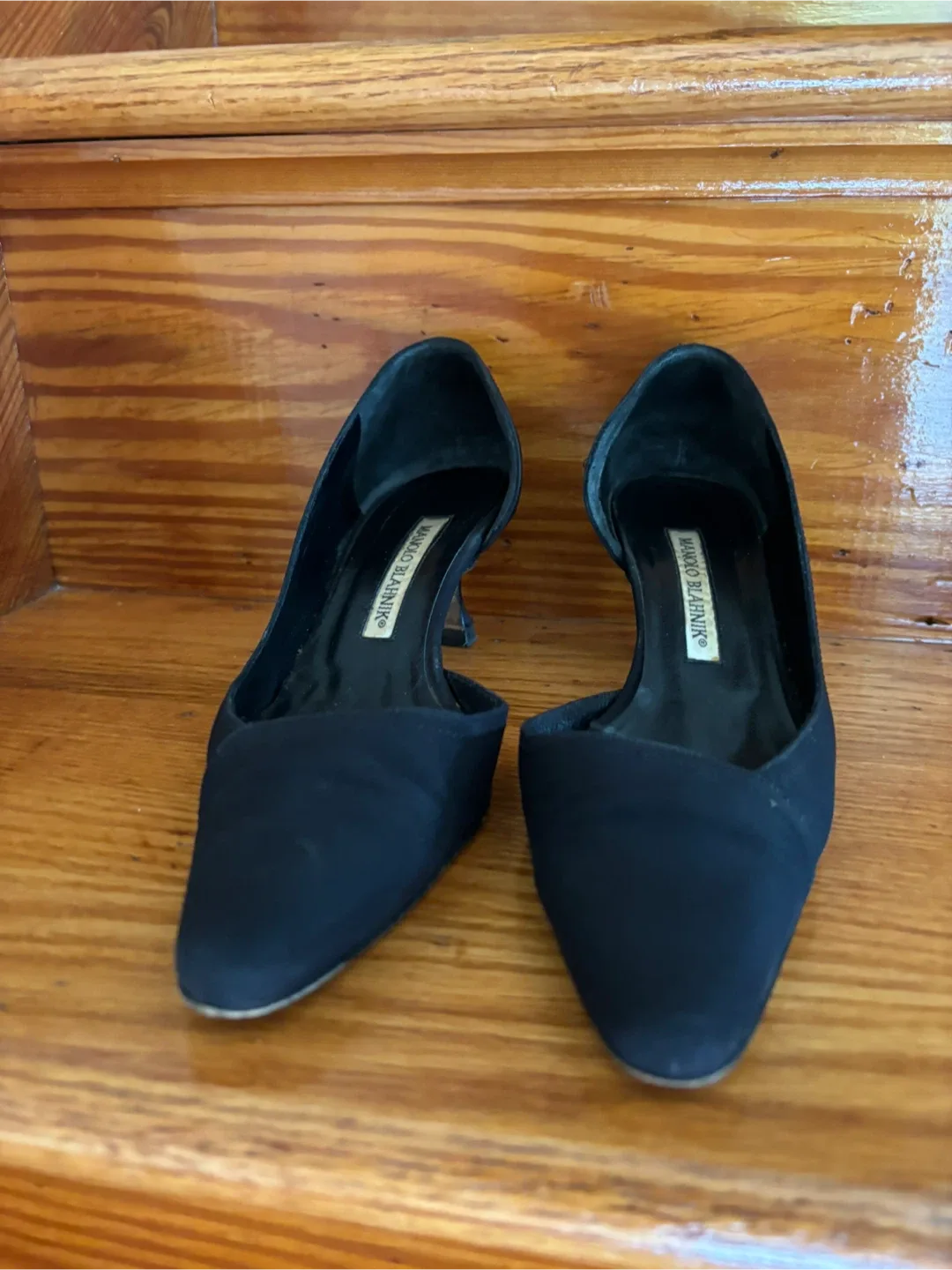 Manolo Blahnik Signature Kitten Heels size 6 .5 (36 1/2) image indicator(6)