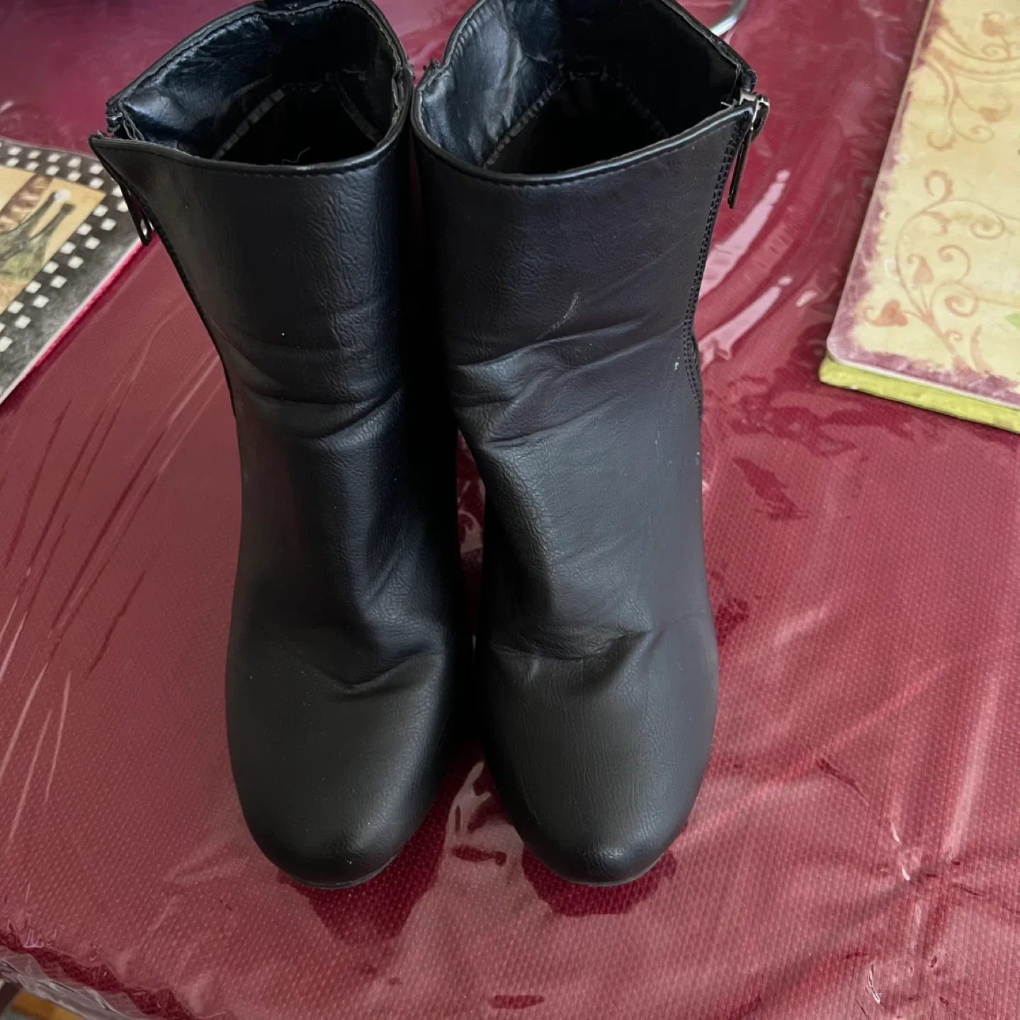 Ardene Black Ankle Boots - Size 6 thumbnail