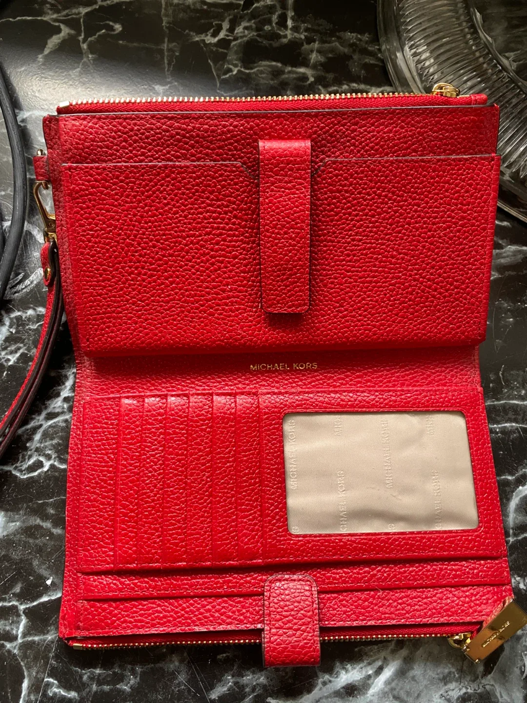 Michael Kors Red Leather Wallet image indicator(2)