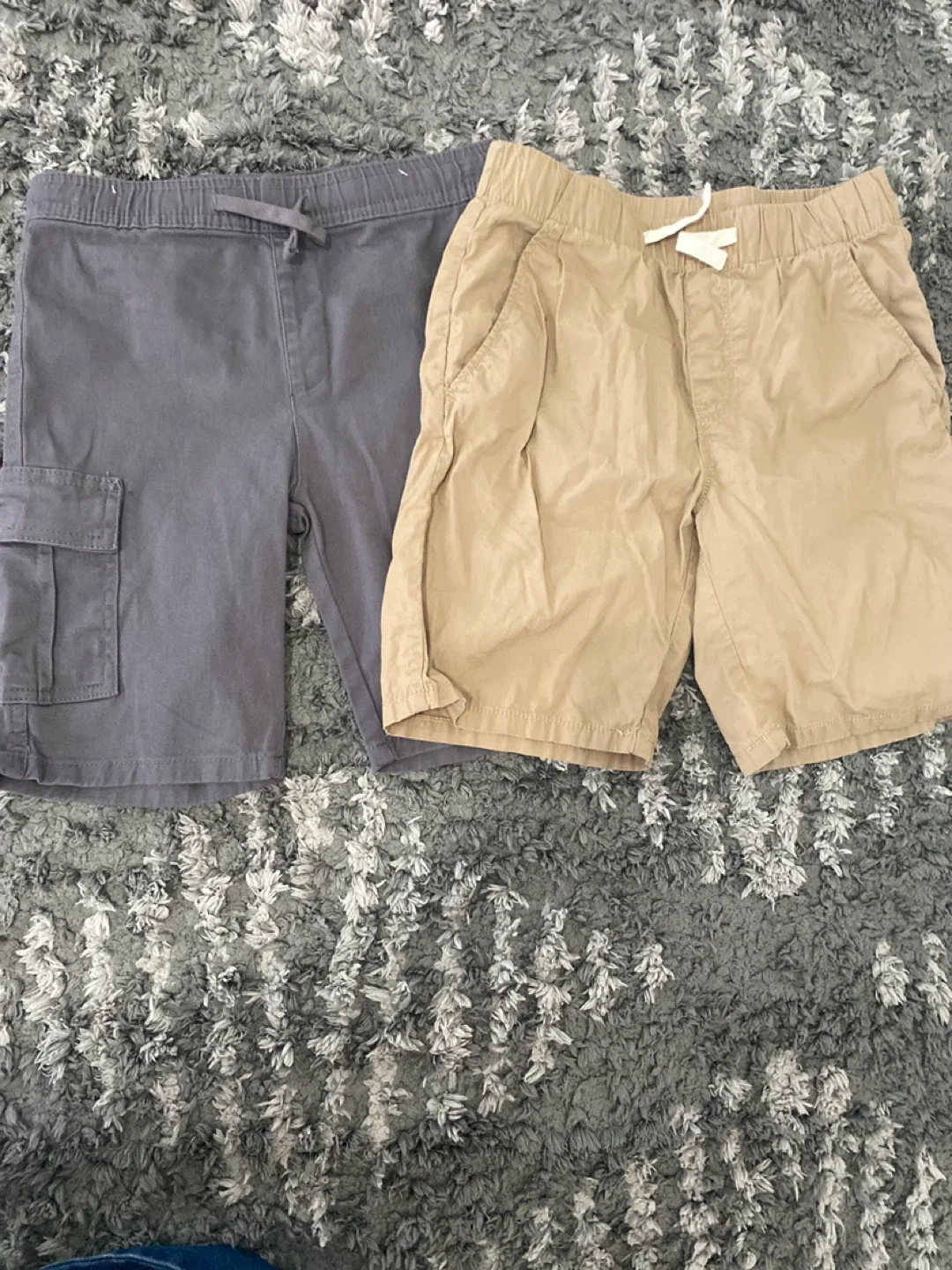 Kids' Shorts Bundle - Grey & Khaki thumbnail