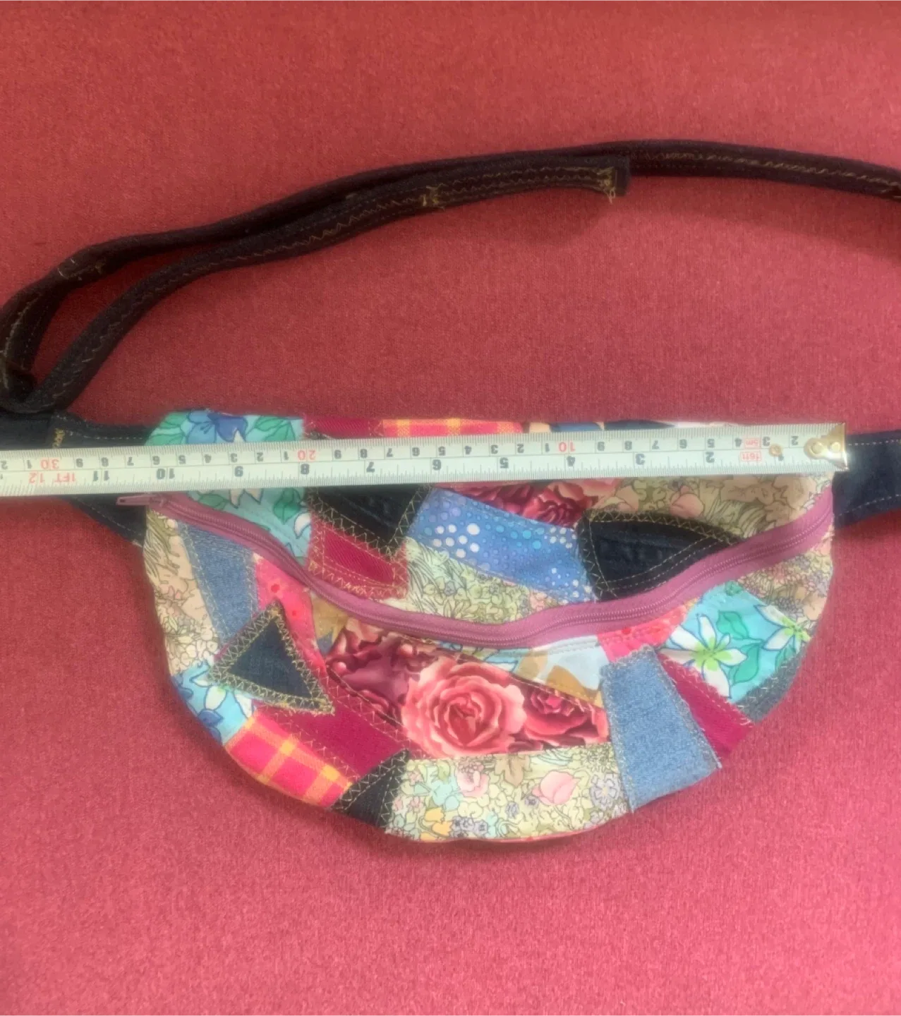 Dancing Angel Handcrafted Patchwork Crossbody Bag image indicator(4)