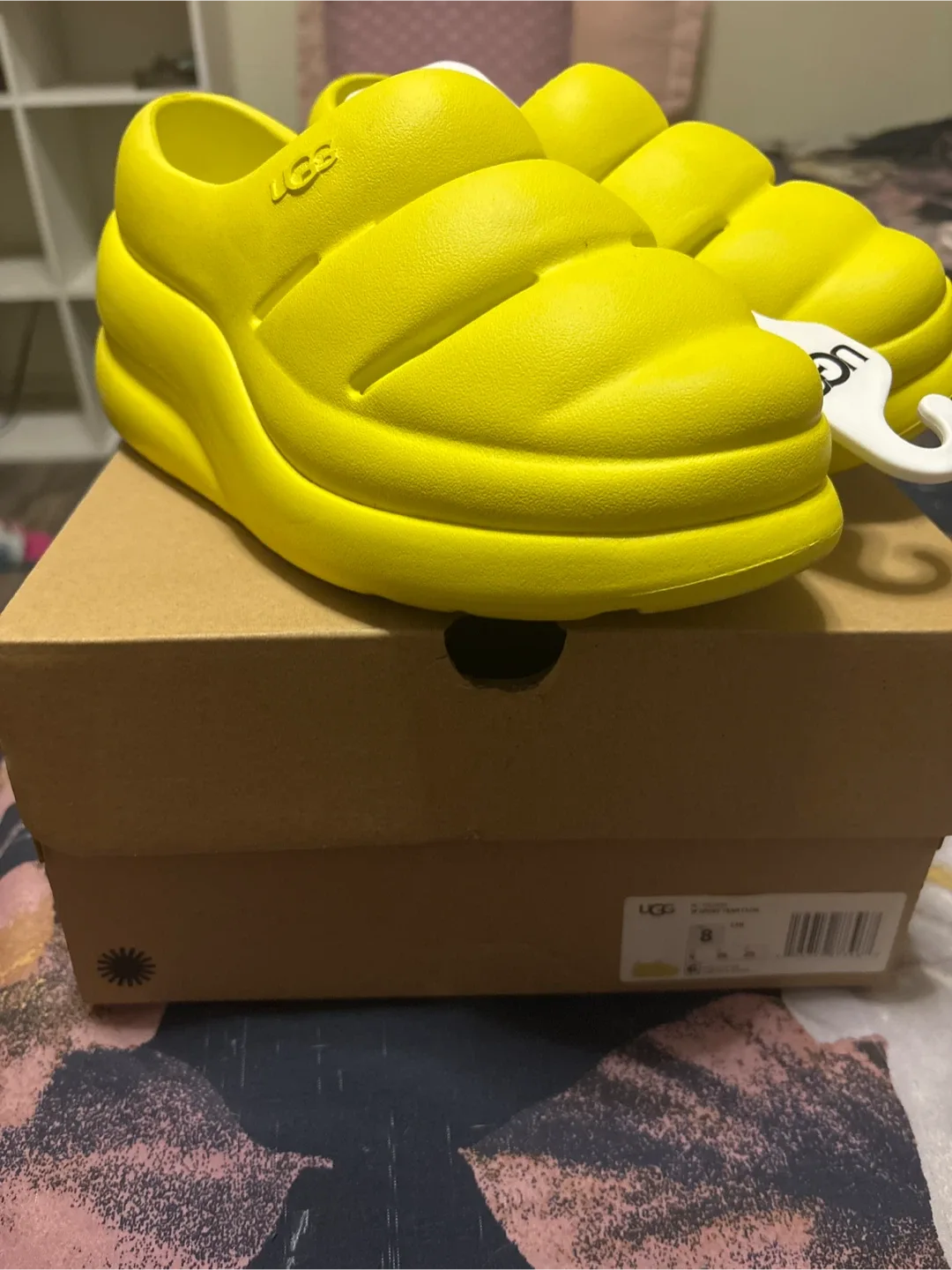 UGG Sport Yeah Yellow Slides thumbnail