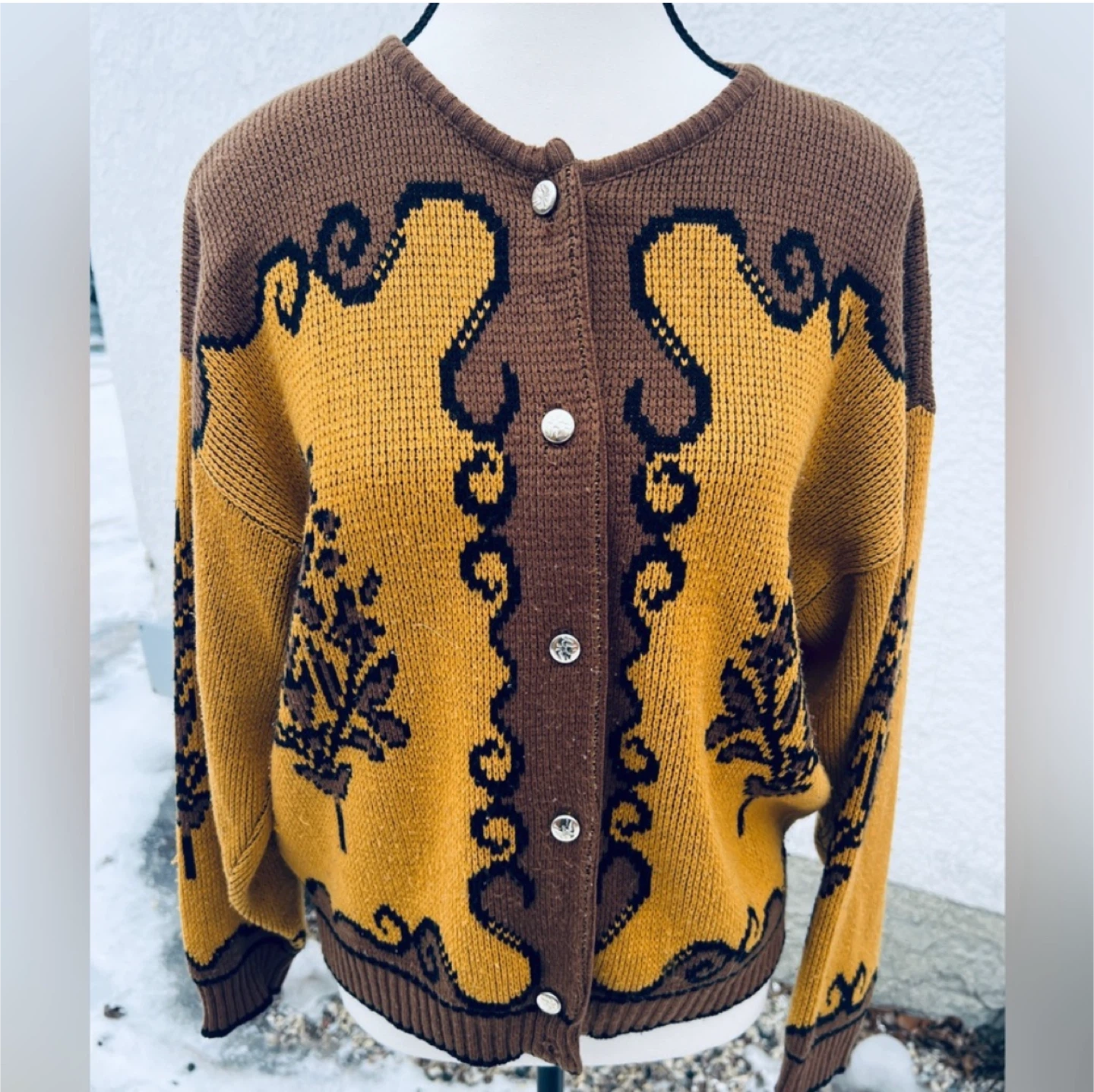 Vintage Patterned Cardigan - photo 3