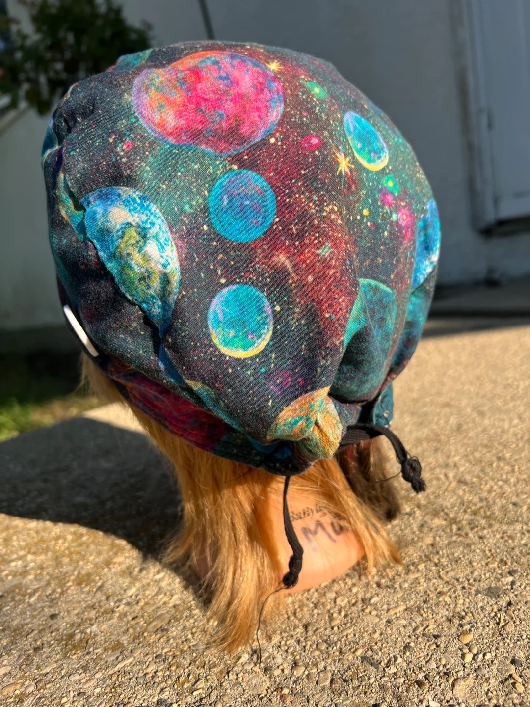 Handmade Scrub Cap - Galaxy Print - photo 5