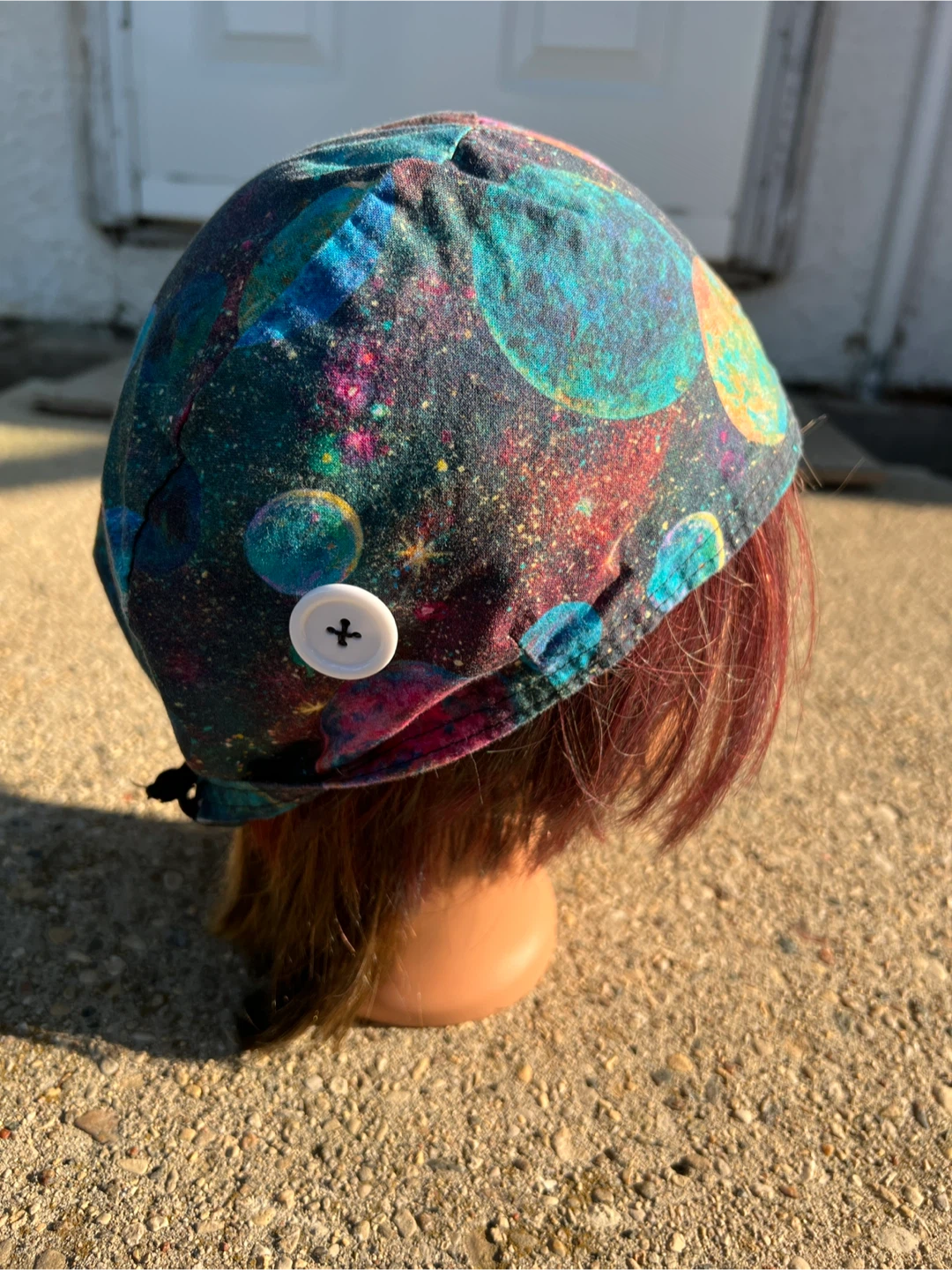 Handmade Scrub Cap - Galaxy Print - photo 3