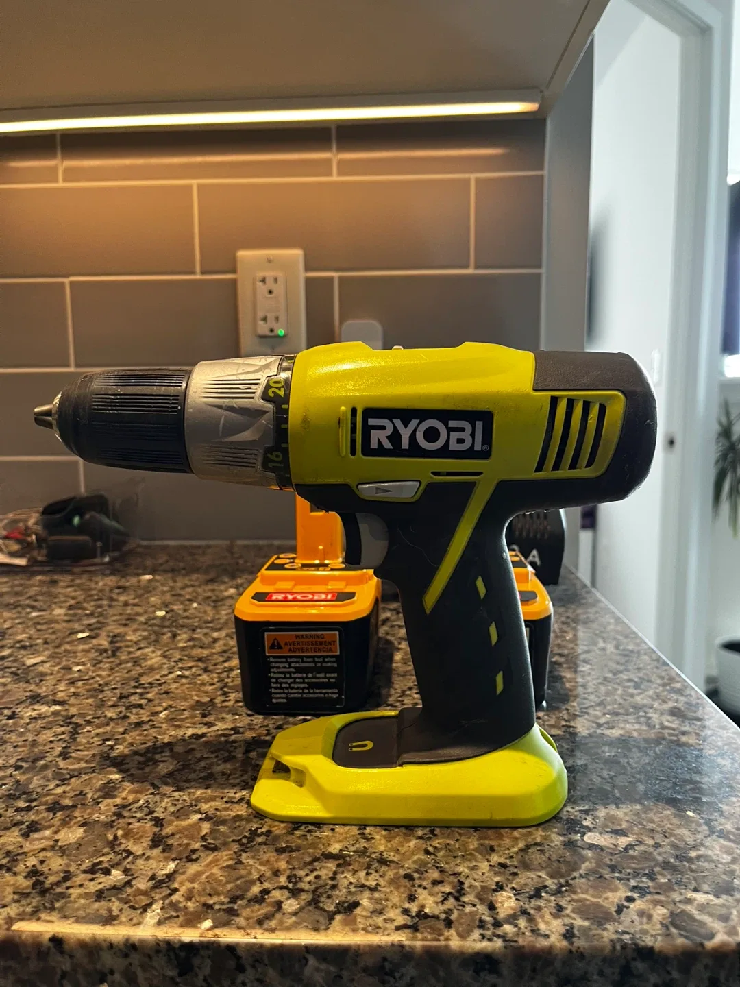 Ryobi ONE+ Drill driver with Charger and Two Batteries