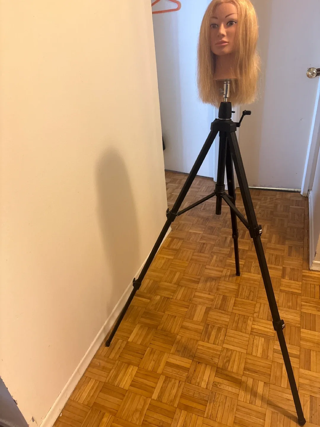 Mannequin Head with Hair & Tripod Stand image indicator(4)