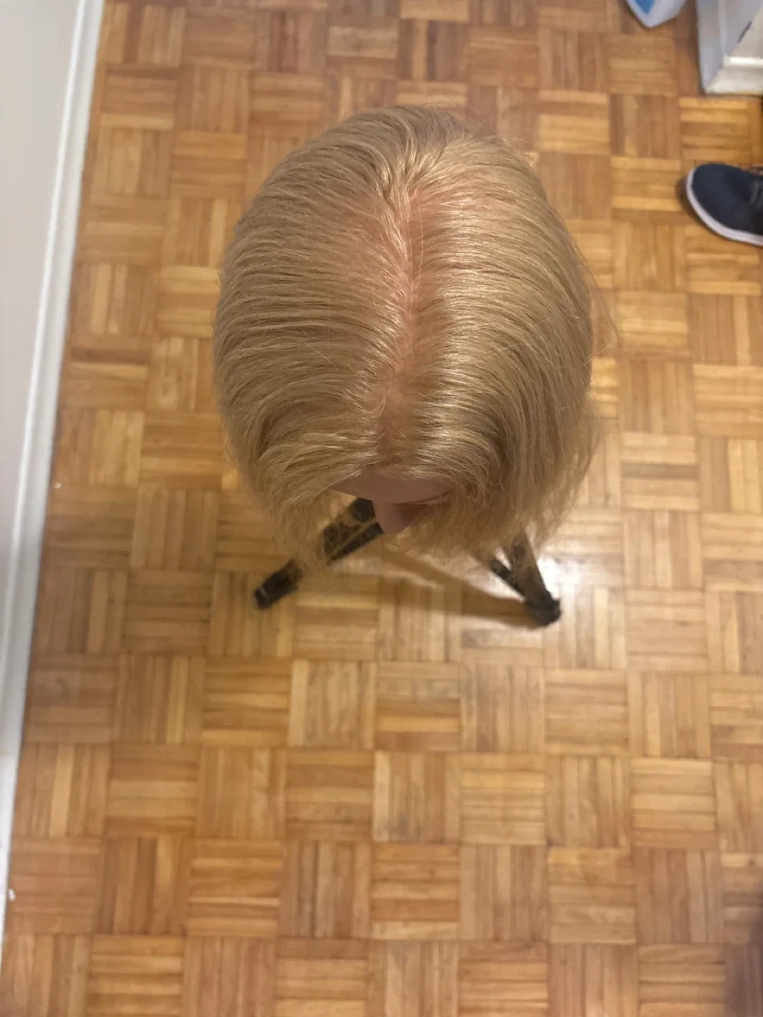 Mannequin Head with Hair & Tripod Stand image indicator(3)