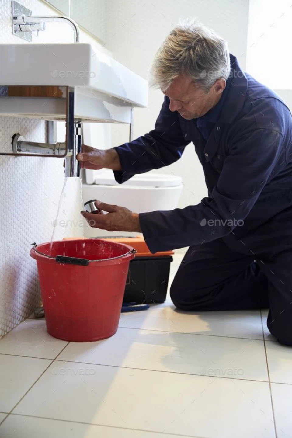 Plumbing service, drainage, installing faucets, toilets and etc
