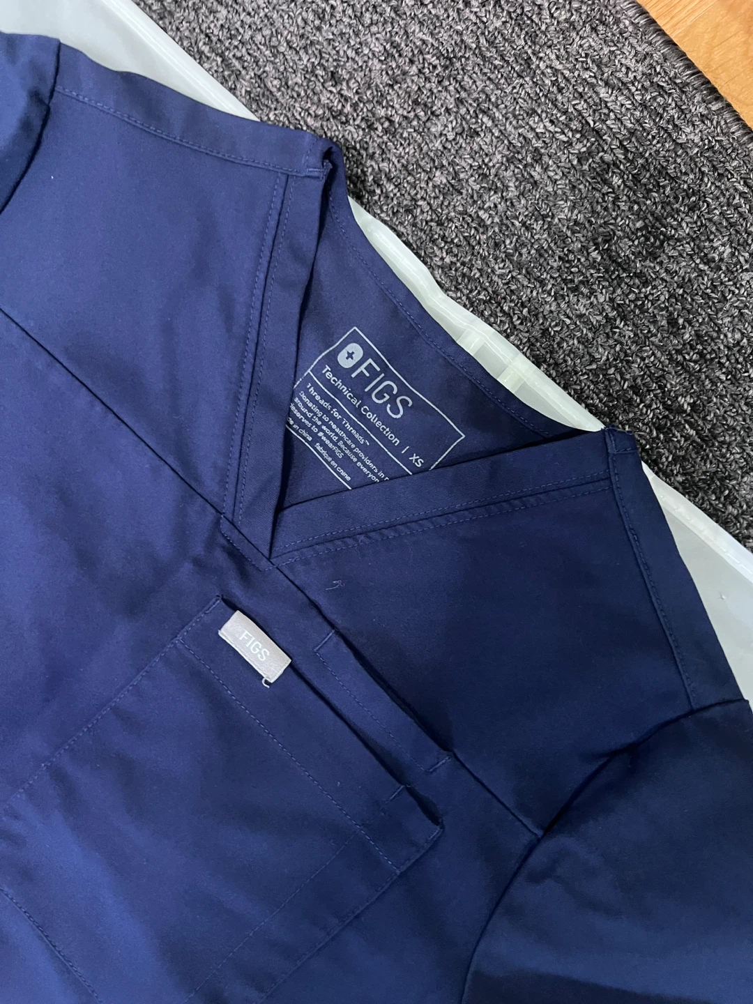 FIGS Technical Collection XS Scrub Set - Navy Blue - photo 3