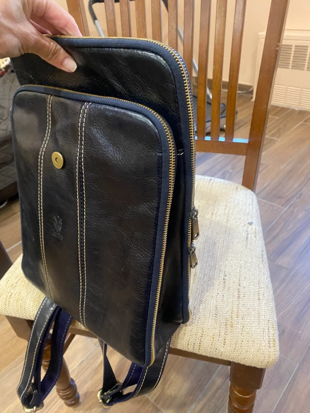 Leather Backpack Made in Italy image indicator(6)