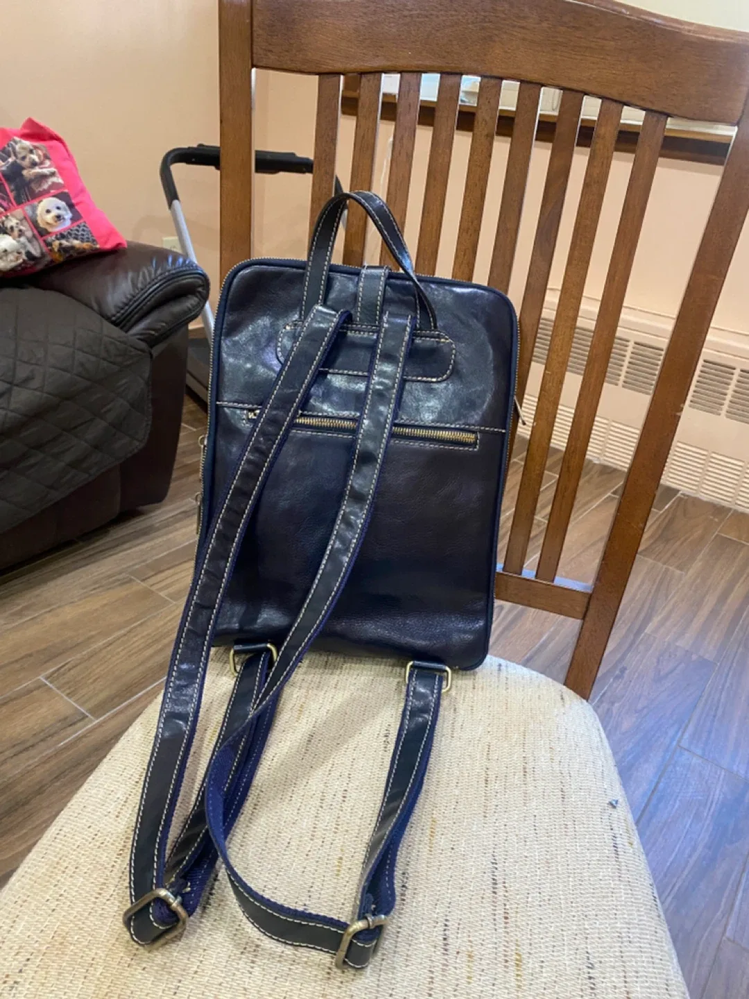 Leather Backpack Made in Italy image indicator(2)