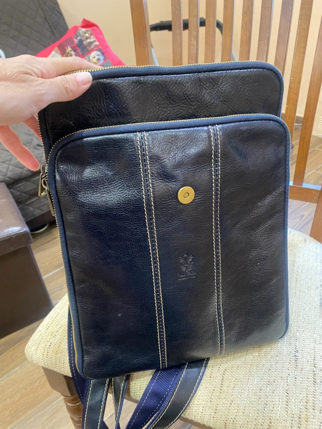 Leather Backpack Made in Italy image indicator(4)