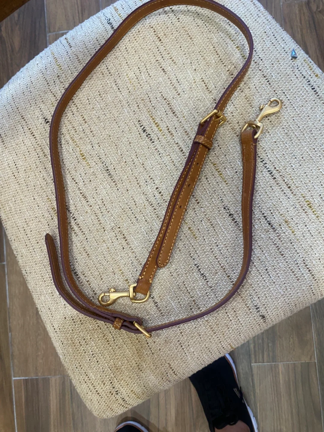 Leather Shoulder Strap - Brown thumbnail