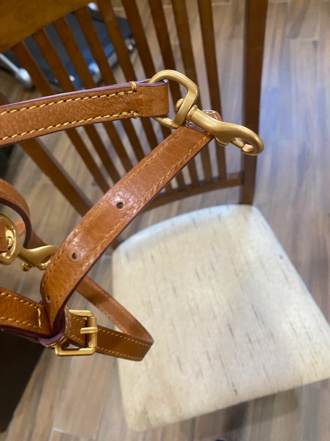 Leather Shoulder Strap - Brown image indicator(7)