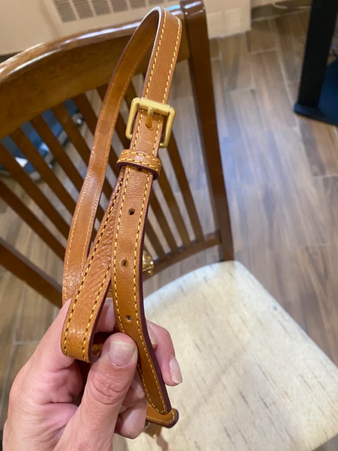 Leather Shoulder Strap - Brown image indicator(8)